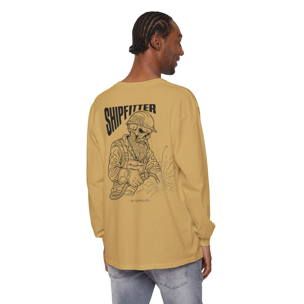 Shipfitter Bearded Skull Long Sleeve