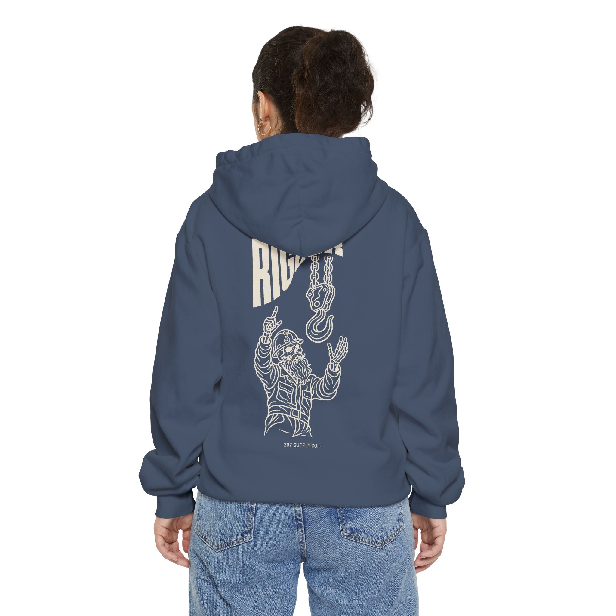 Rigger Skull Hoodie - Dark