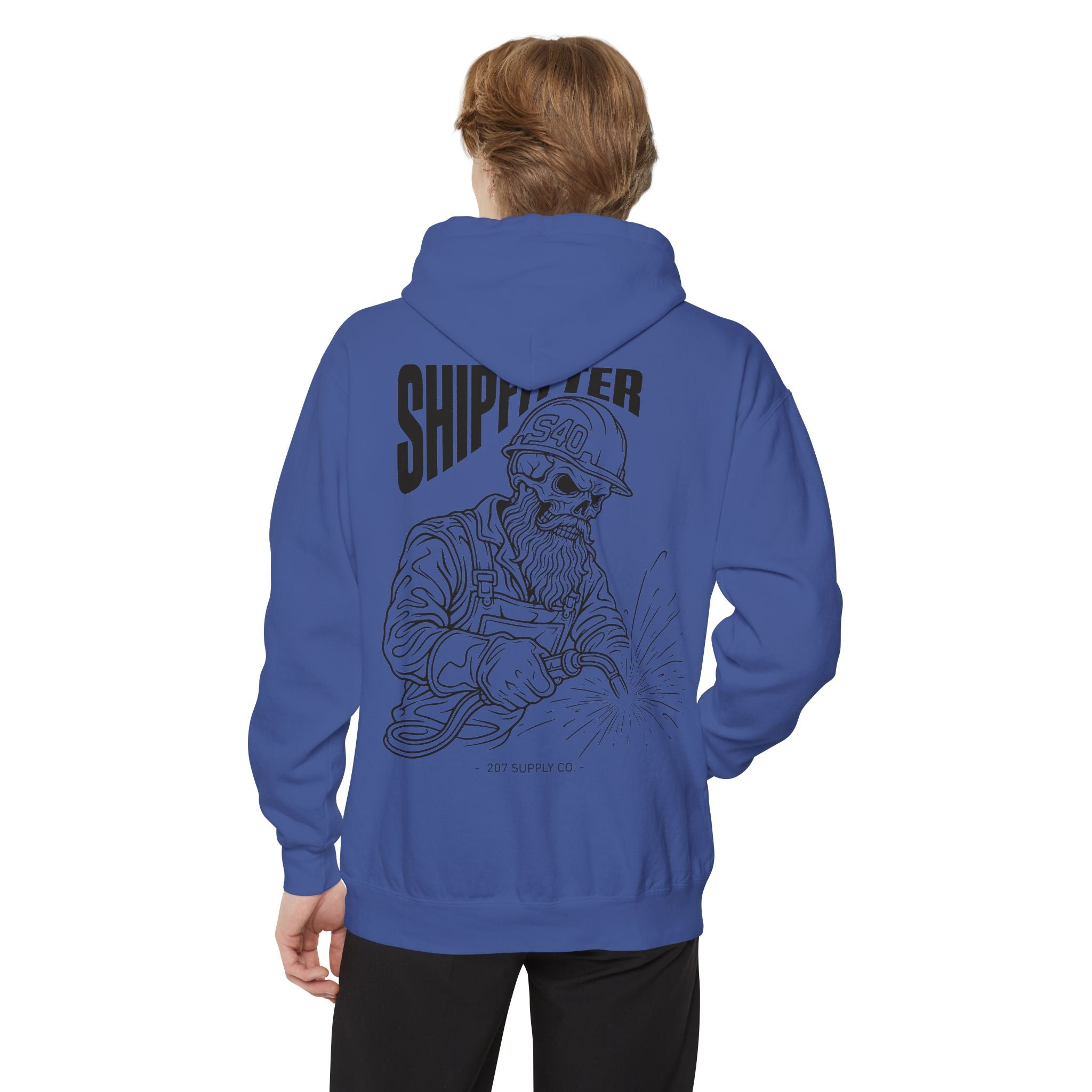 Shipfitter Bearded Skull Hoodie