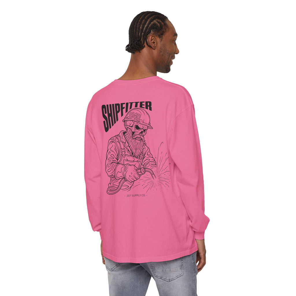 Shipfitter Bearded Skull Long Sleeve