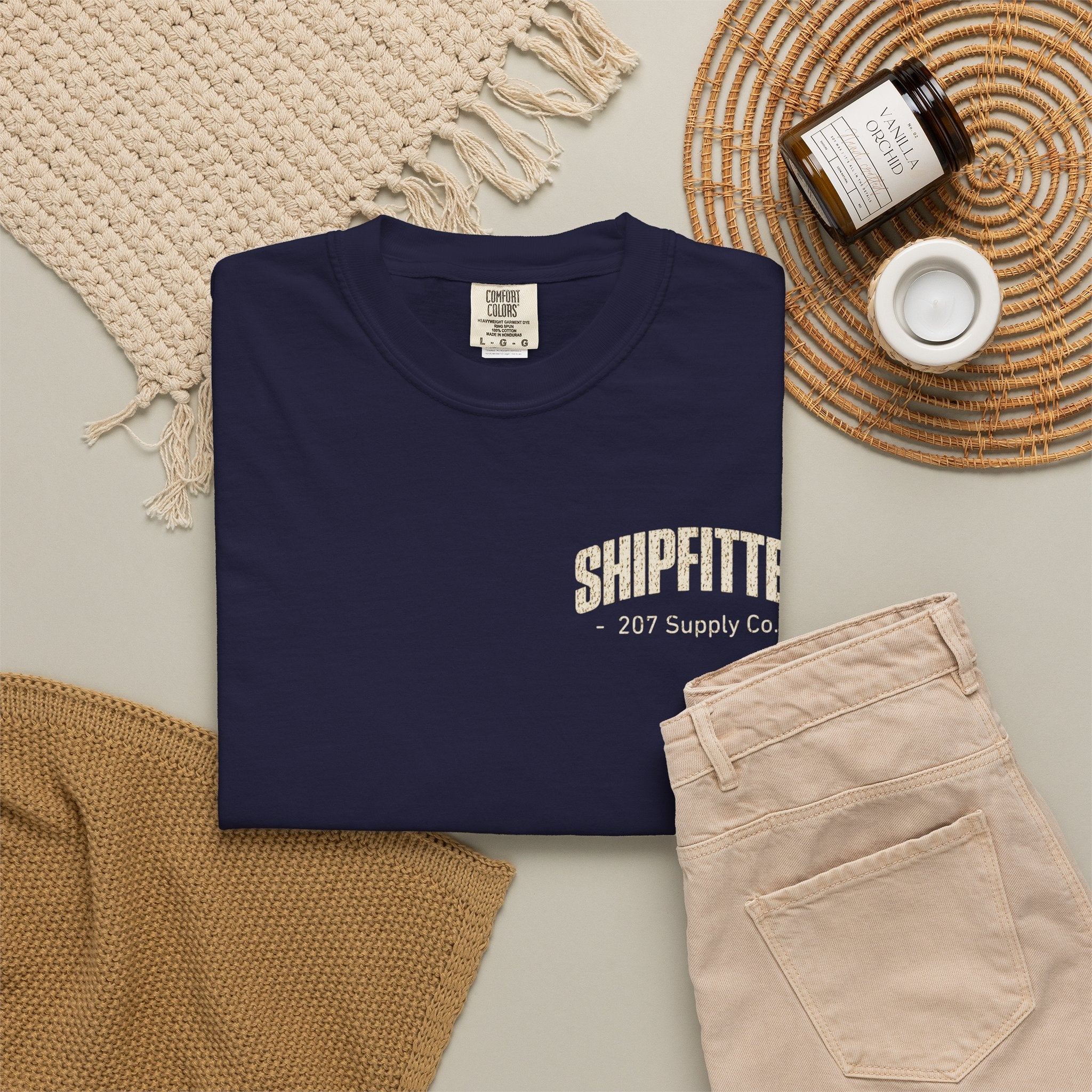 Shipfitter Skull & Hammer Tee - Dark Colors