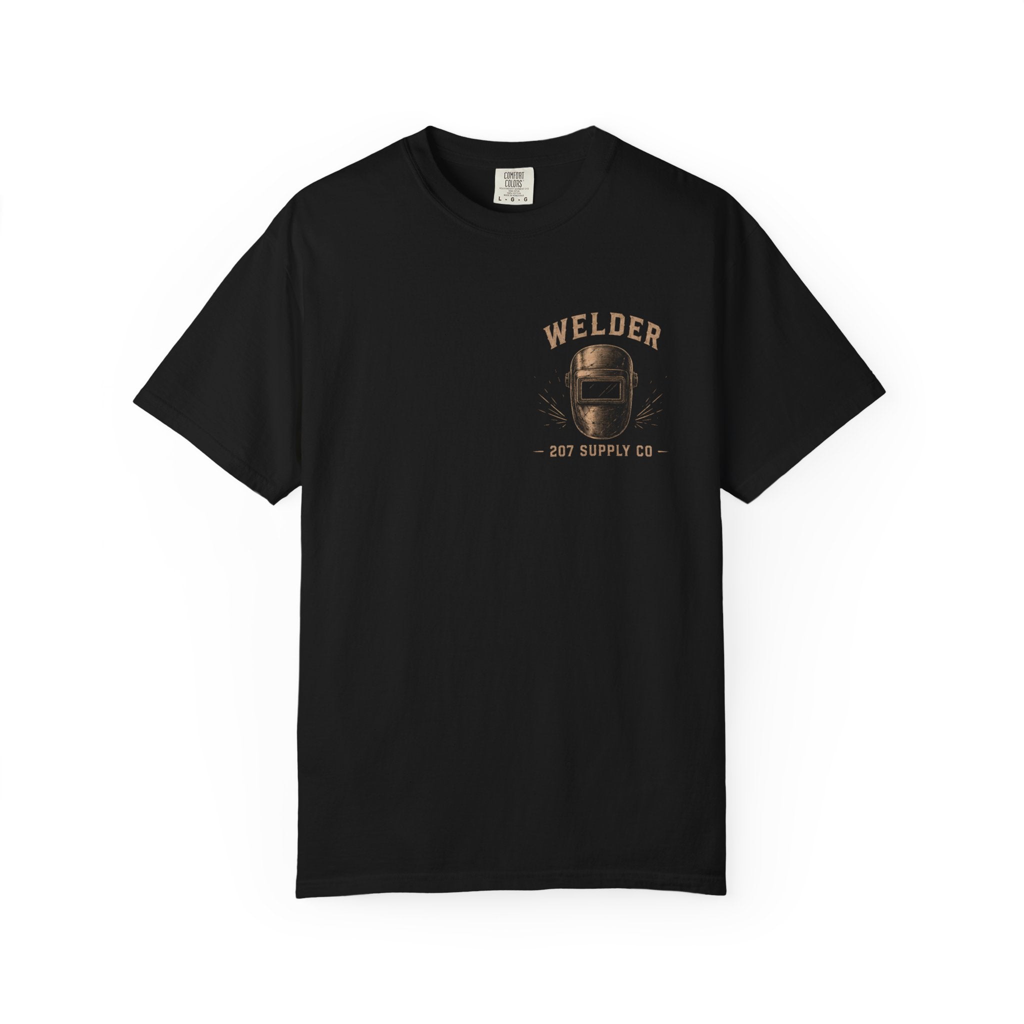 Premium Welder Graphic T-Shirt — 207 Supply Co. Vintage Welding Helmet Tee