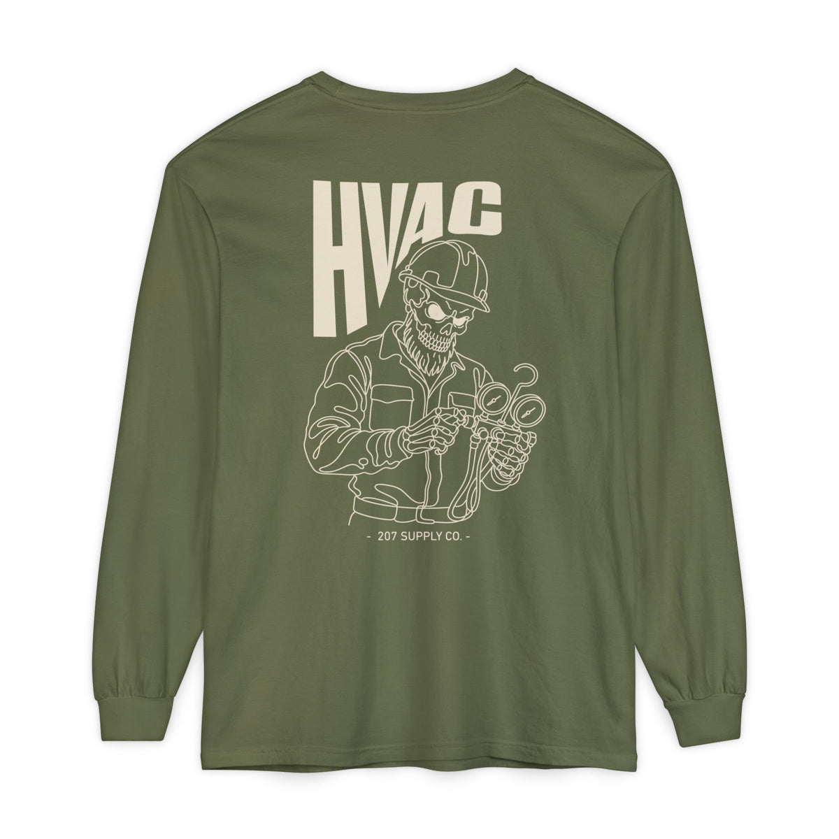 HVAC Skull Long Sleeve - Dark