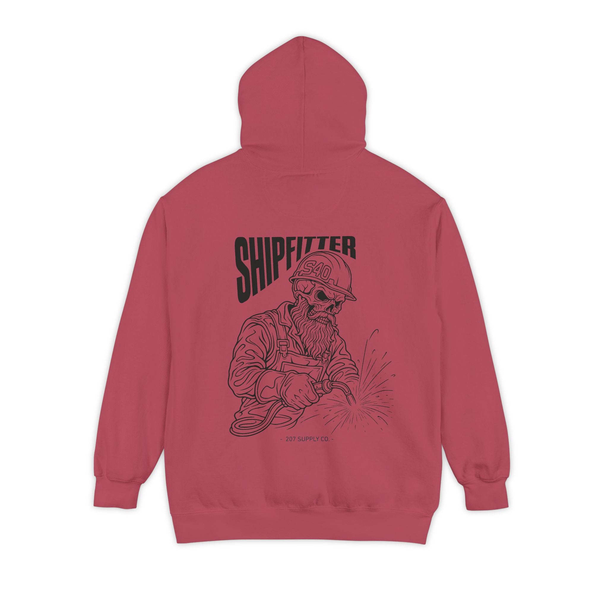 Shipfitter Bearded Skull Hoodie