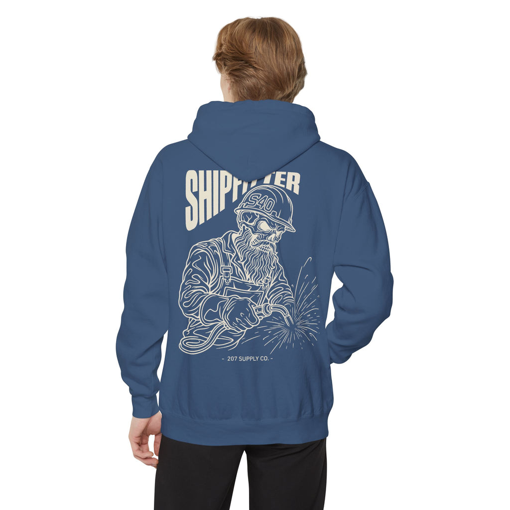 Shipfitter Bearded Skull Hoodie - Dark