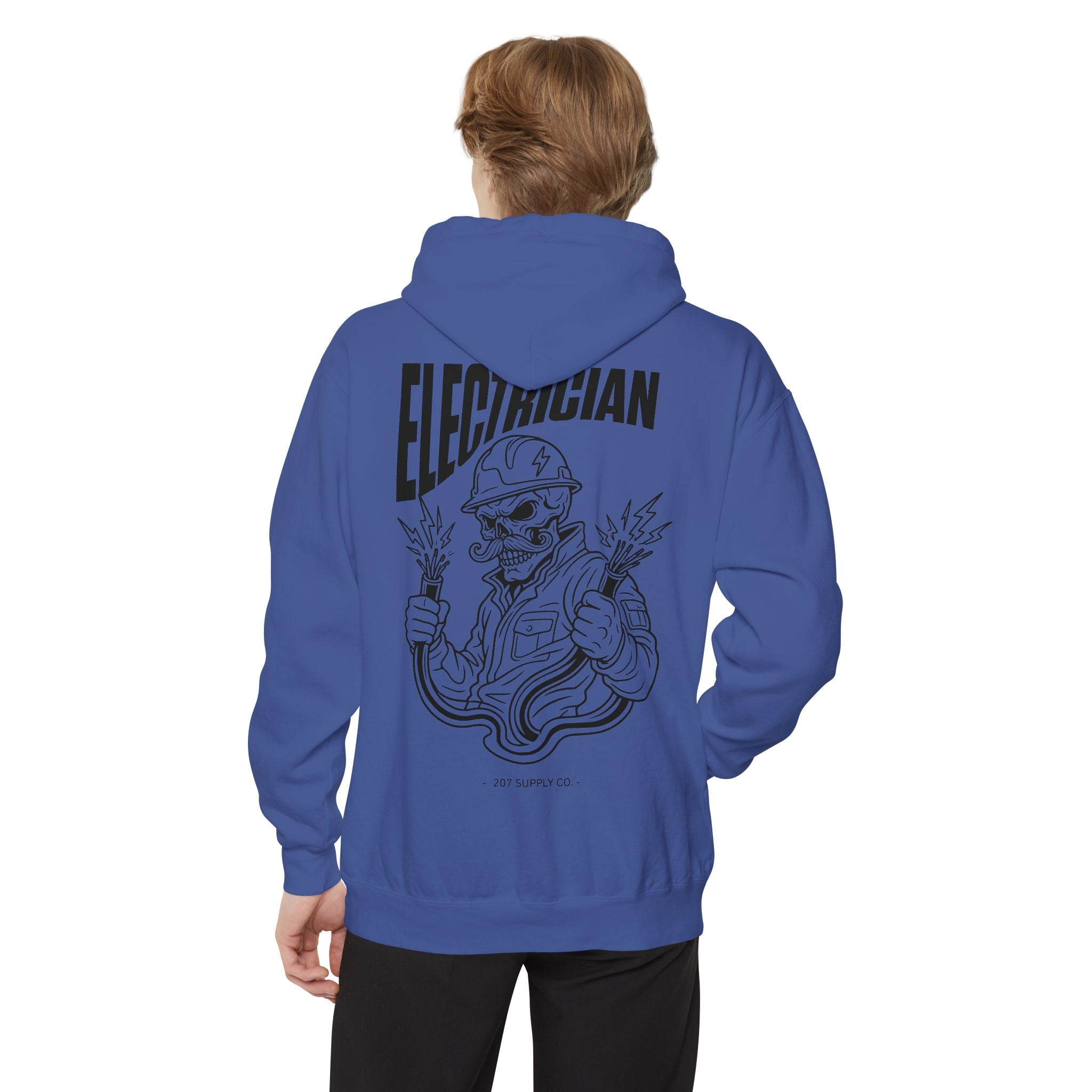 Electrician Skull Hoodie