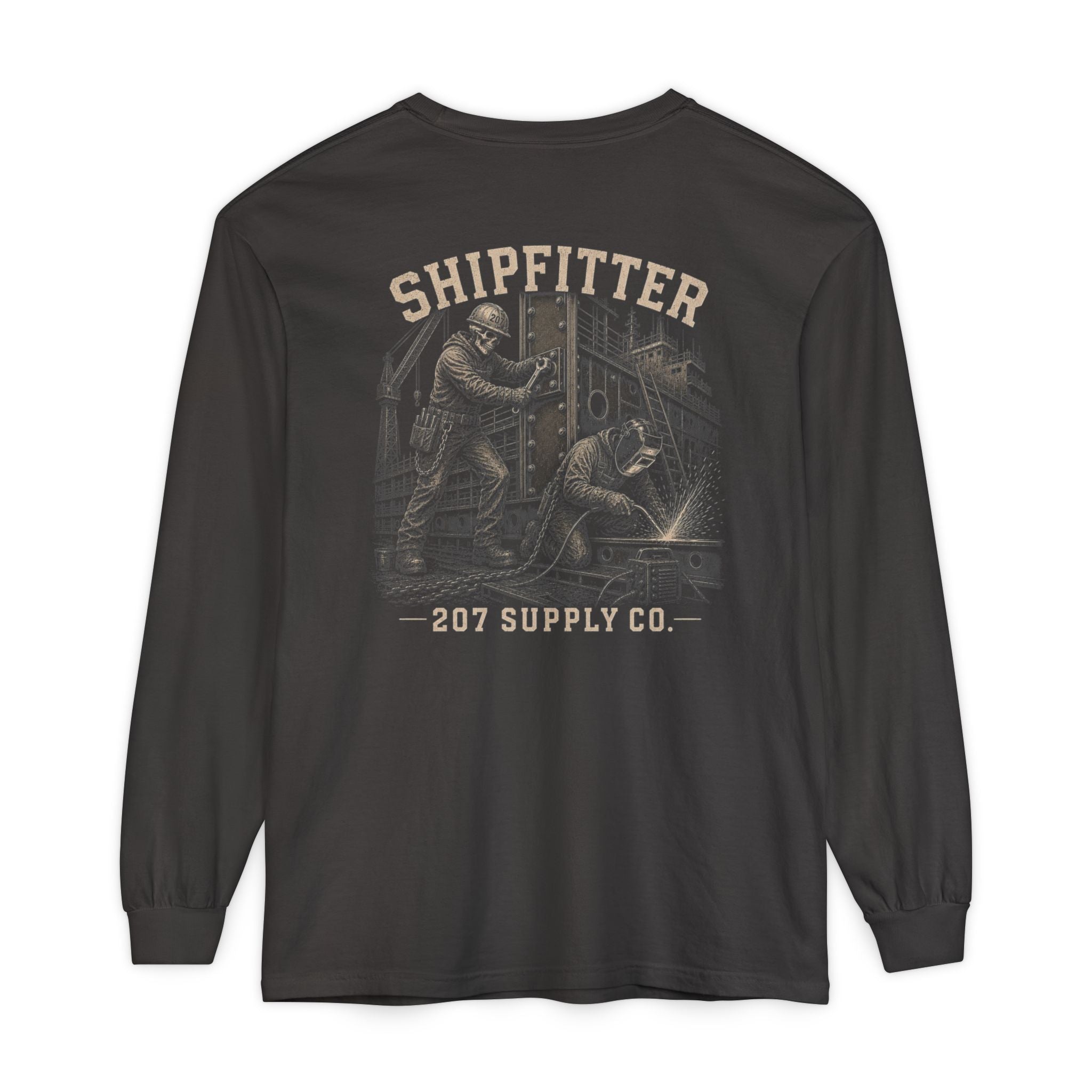 Premium Shipfitter Long Sleeve — Premium Garment-Dyed
