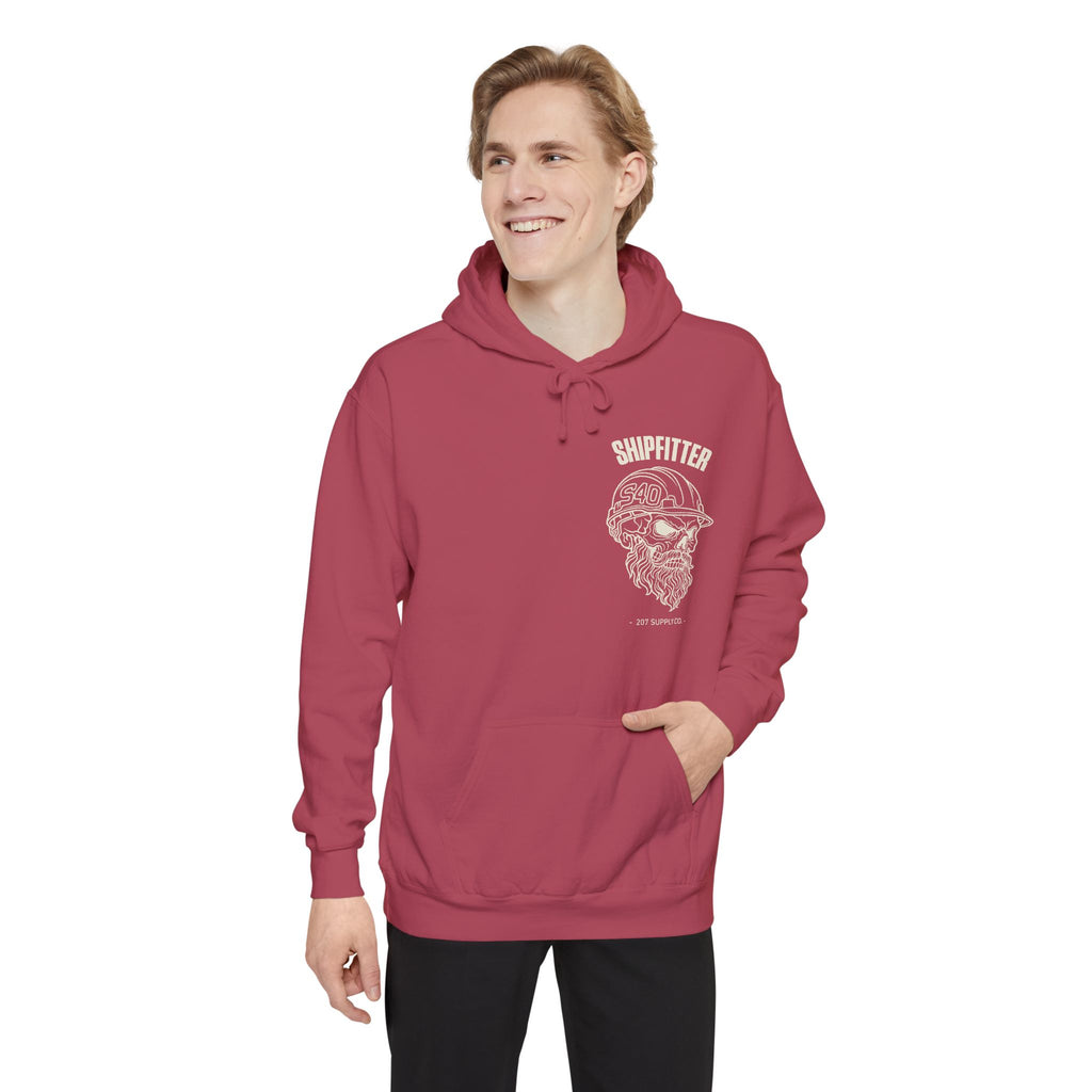 Shipfitter Bearded Skull Hoodie - Dark