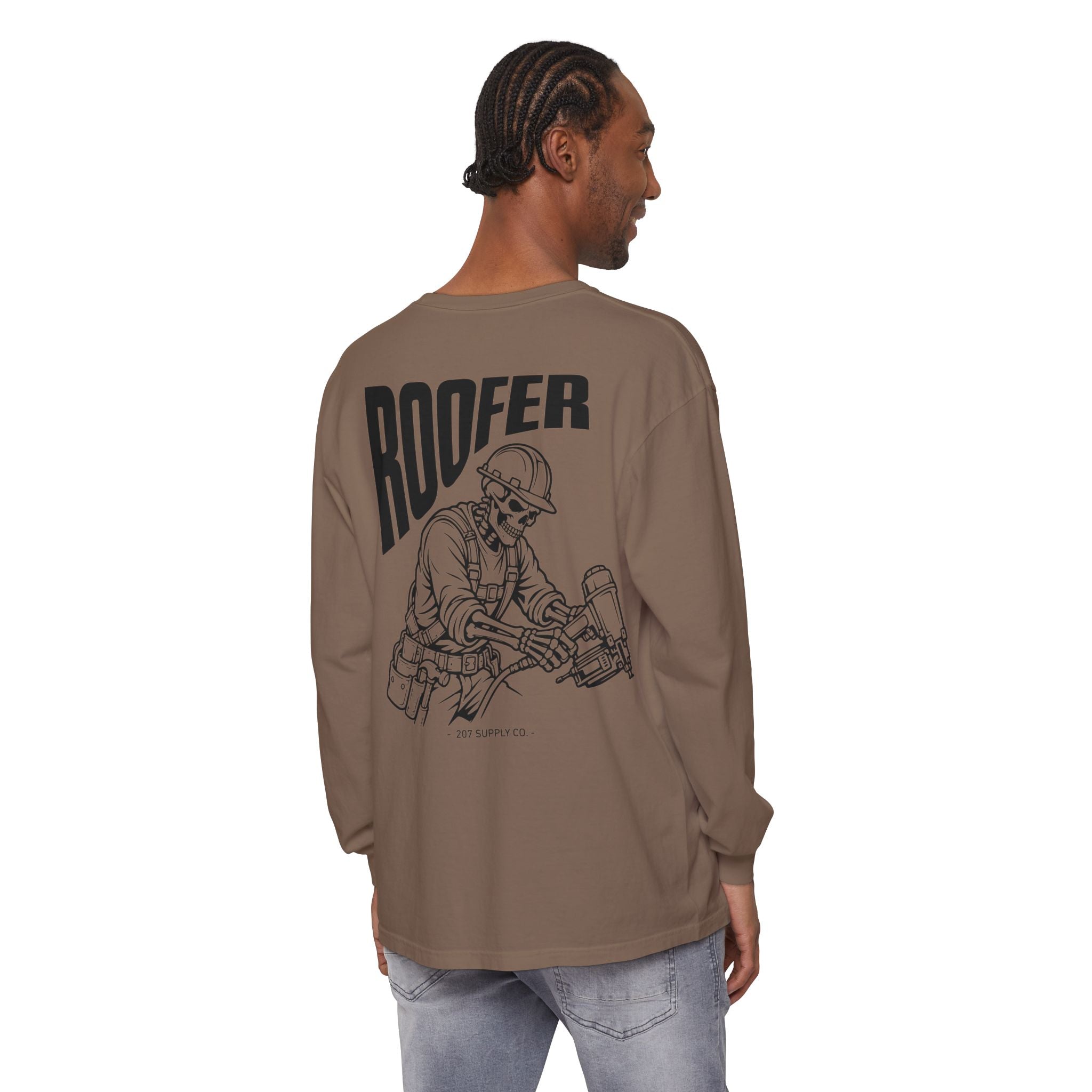 Roofer Skull Long Sleeve