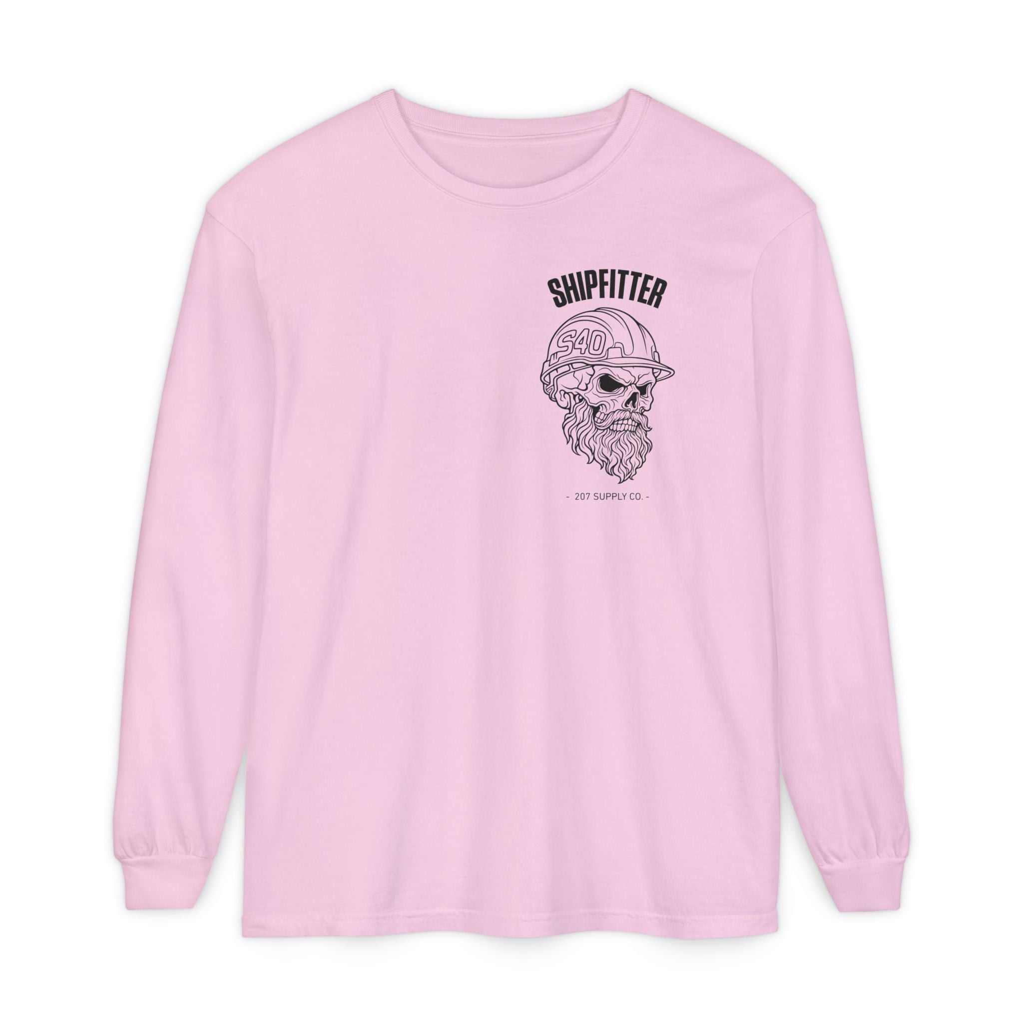 Shipfitter Bearded Skull Long Sleeve