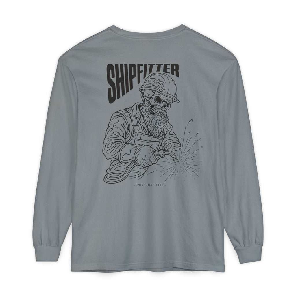 Shipfitter Bearded Skull Long Sleeve