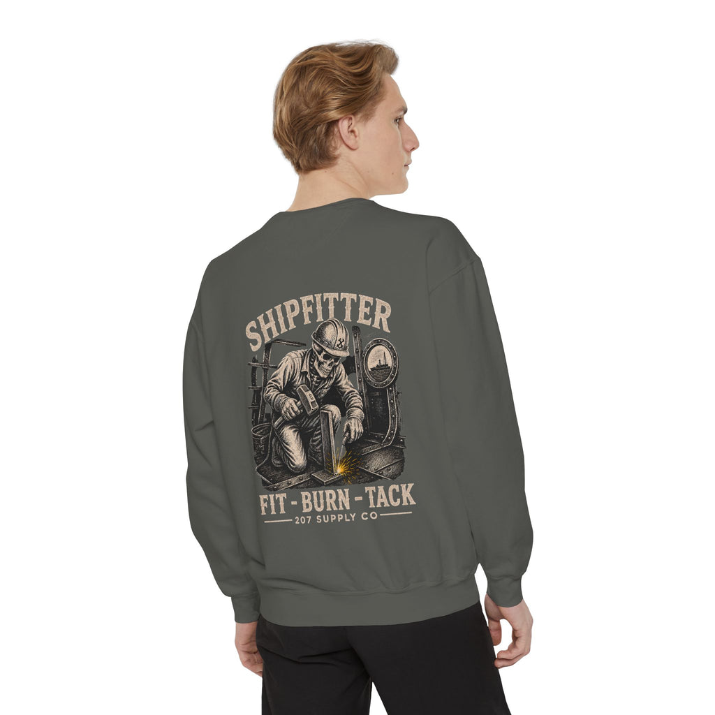 Premium Shipfitter Crewneck — Heavyweight Garment-Dyed