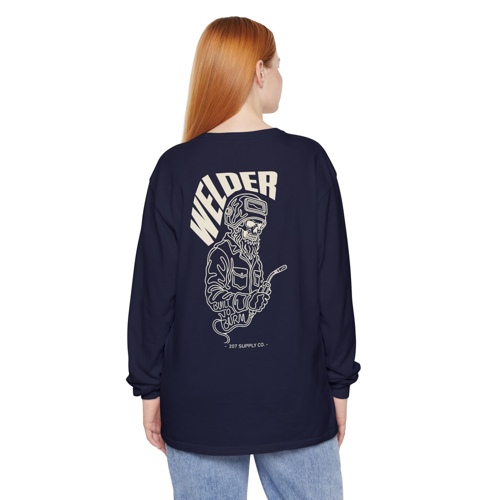 Welder Skull Long Sleeve Tee - Dark