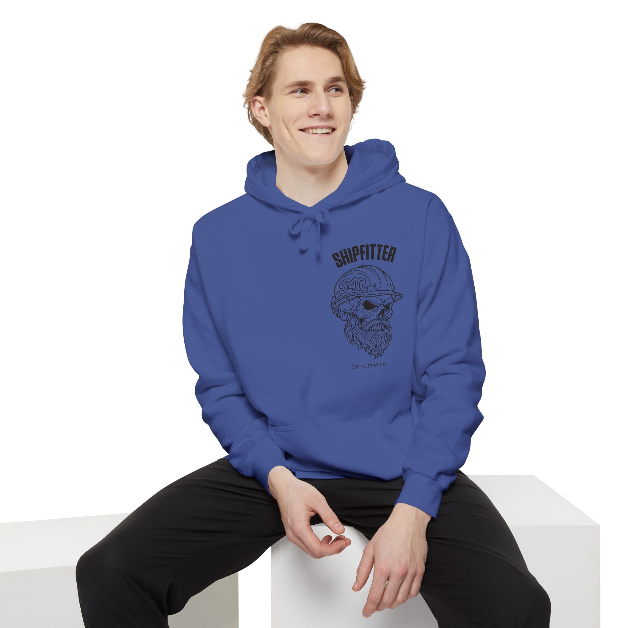 Shipfitter Bearded Skull Hoodie