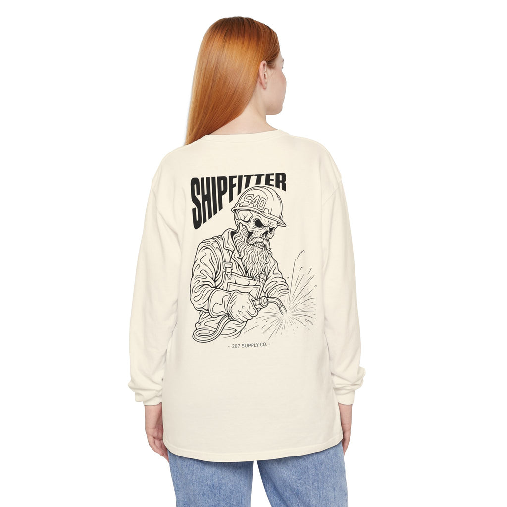 Shipfitter Bearded Skull Long Sleeve