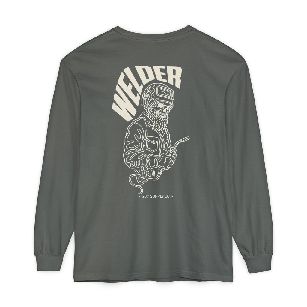 Welder Skull Long Sleeve Tee - Dark