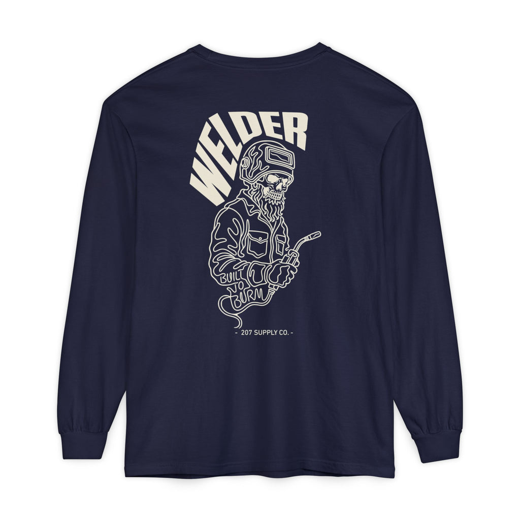 Welder Skull Long Sleeve Tee - Dark