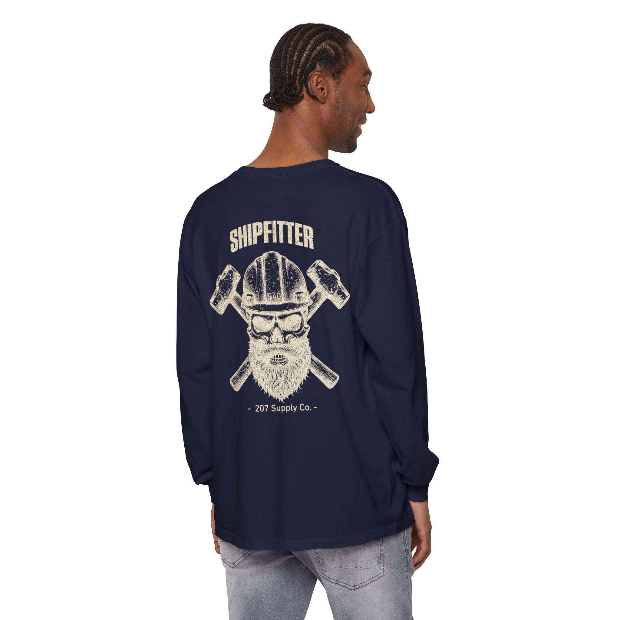 Shipfitter Skull & Hammer Long Sleeve - Dark Colors