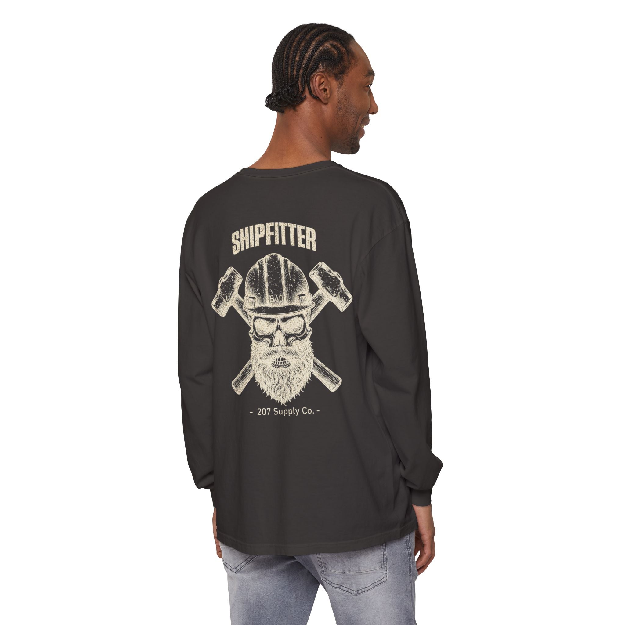 Shipfitter Skull & Hammer Long Sleeve - Dark Colors