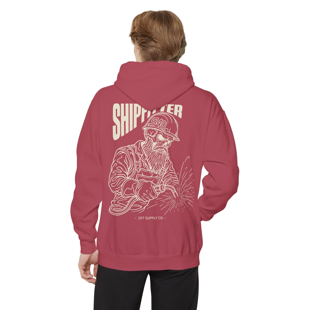 Shipfitter Bearded Skull Hoodie - Dark