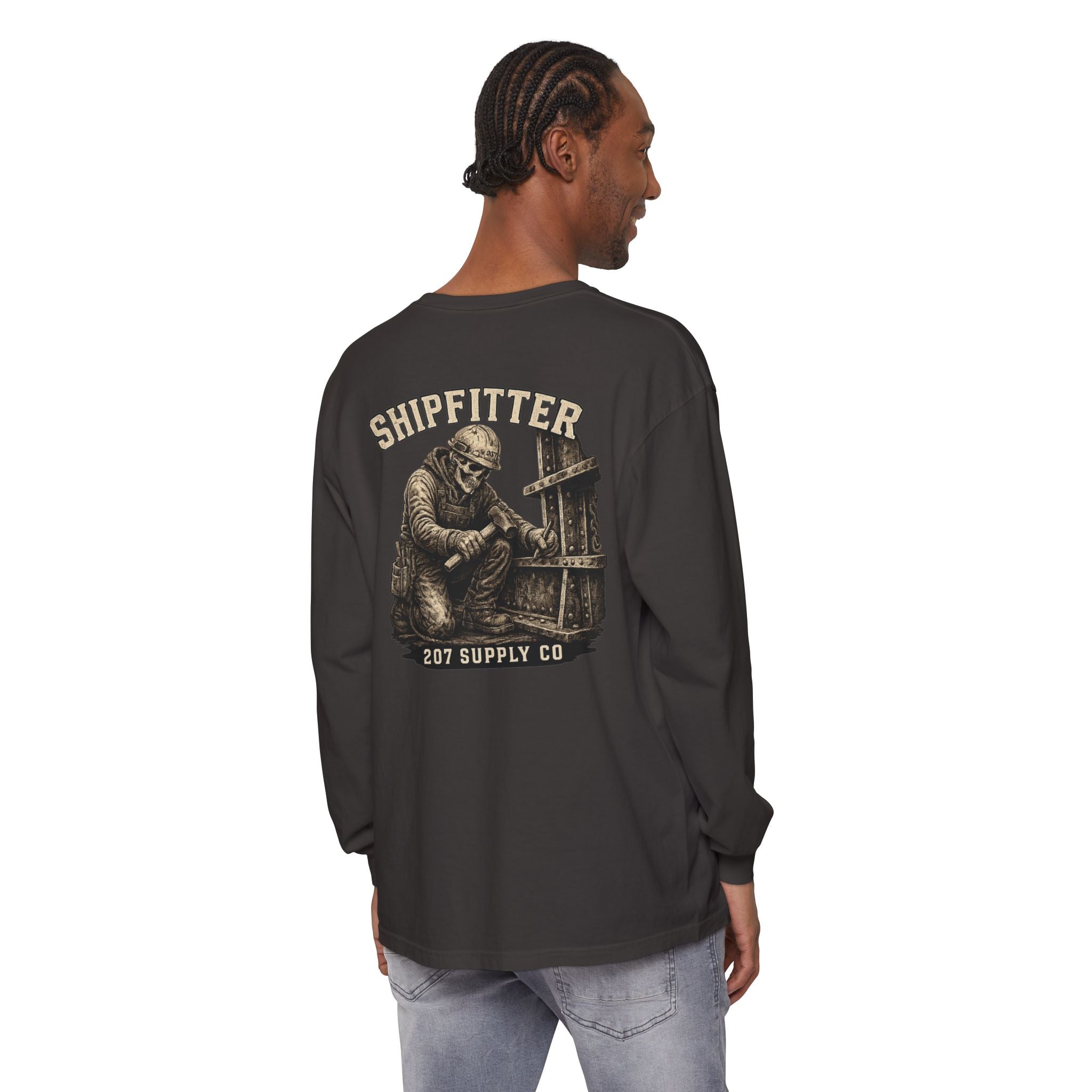 Premium Shipfitter Long Sleeve — Premium Garment-Dyed
