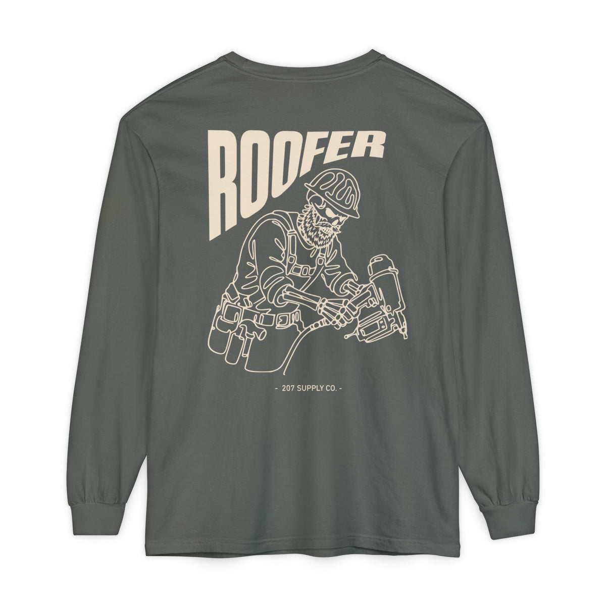 Roofer Skull Long Sleeve - Dark