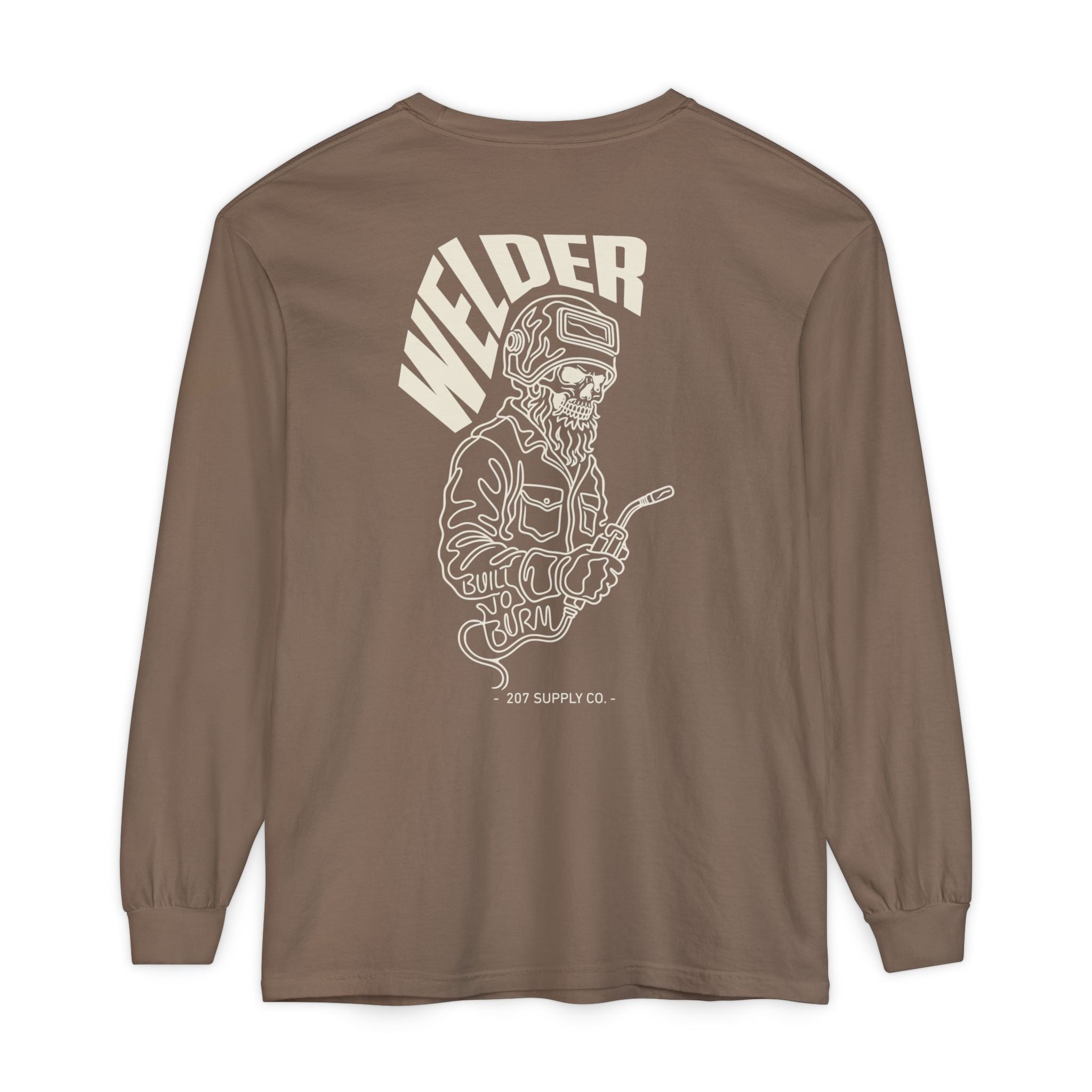 Welder Skull Long Sleeve Tee - Dark