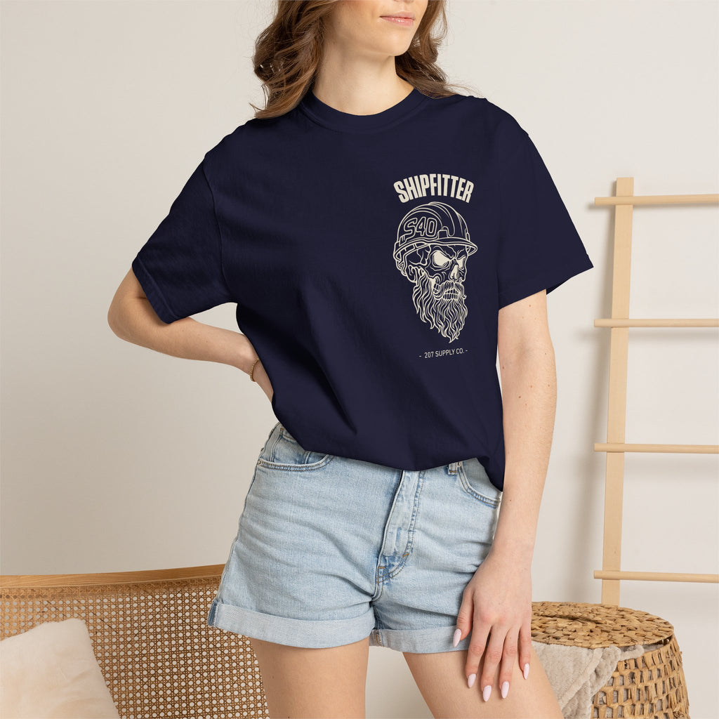Shipfitter Bearded Skull Tee - Dark Colors