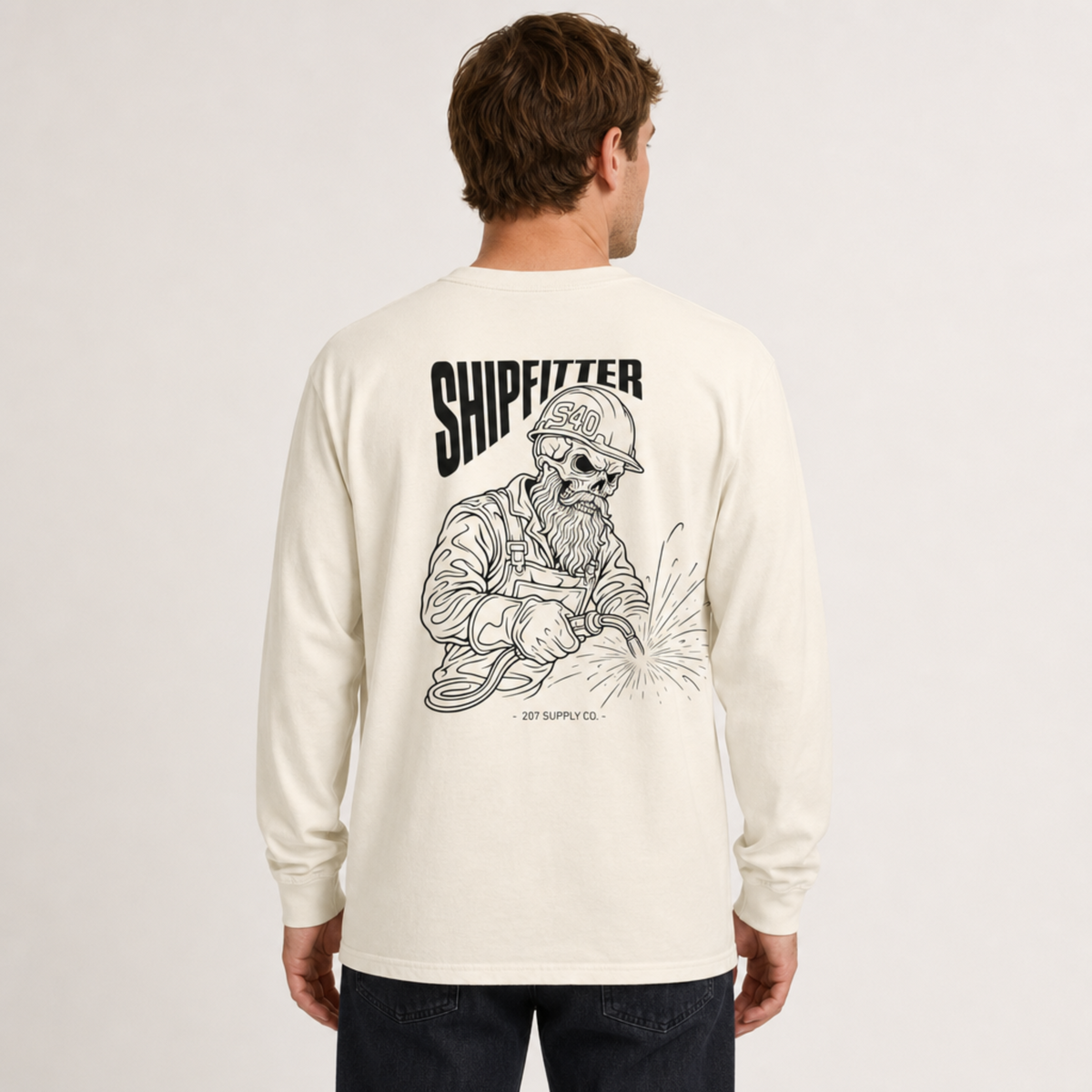 Shipfitter Skull Long Sleeve