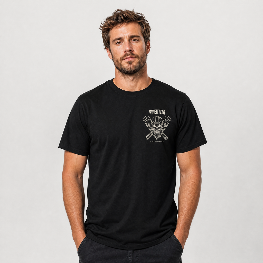 Pipefitter Skull Tee - Dark