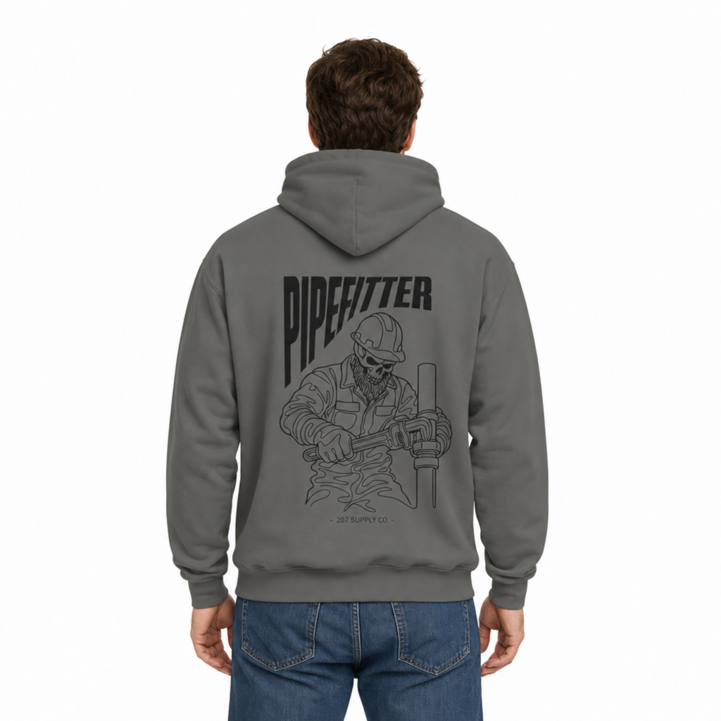 Pipefitter Skull Hoodie