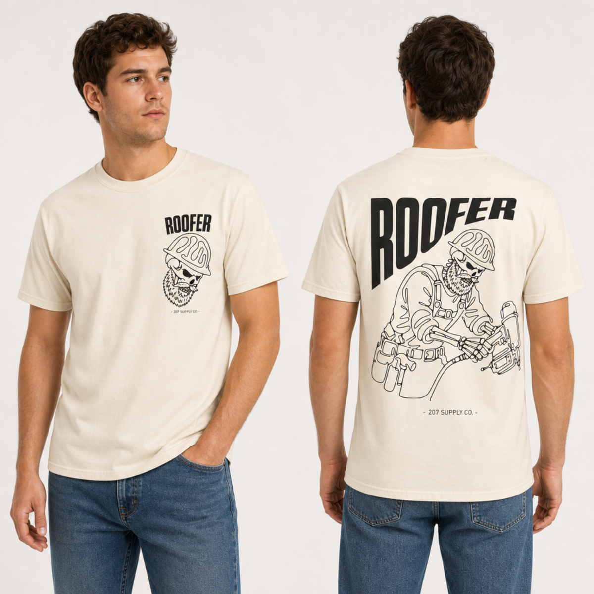 Roofer Skull Tee