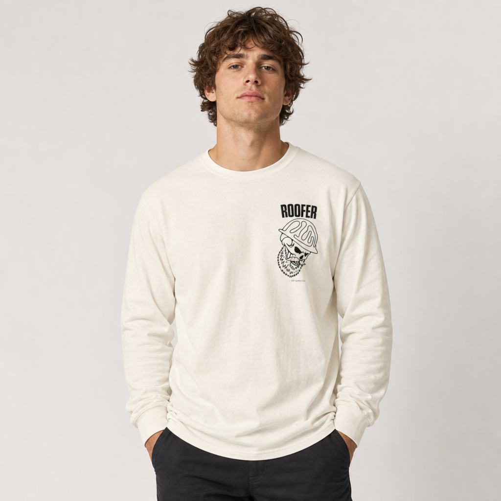Roofer Skull Long Sleeve