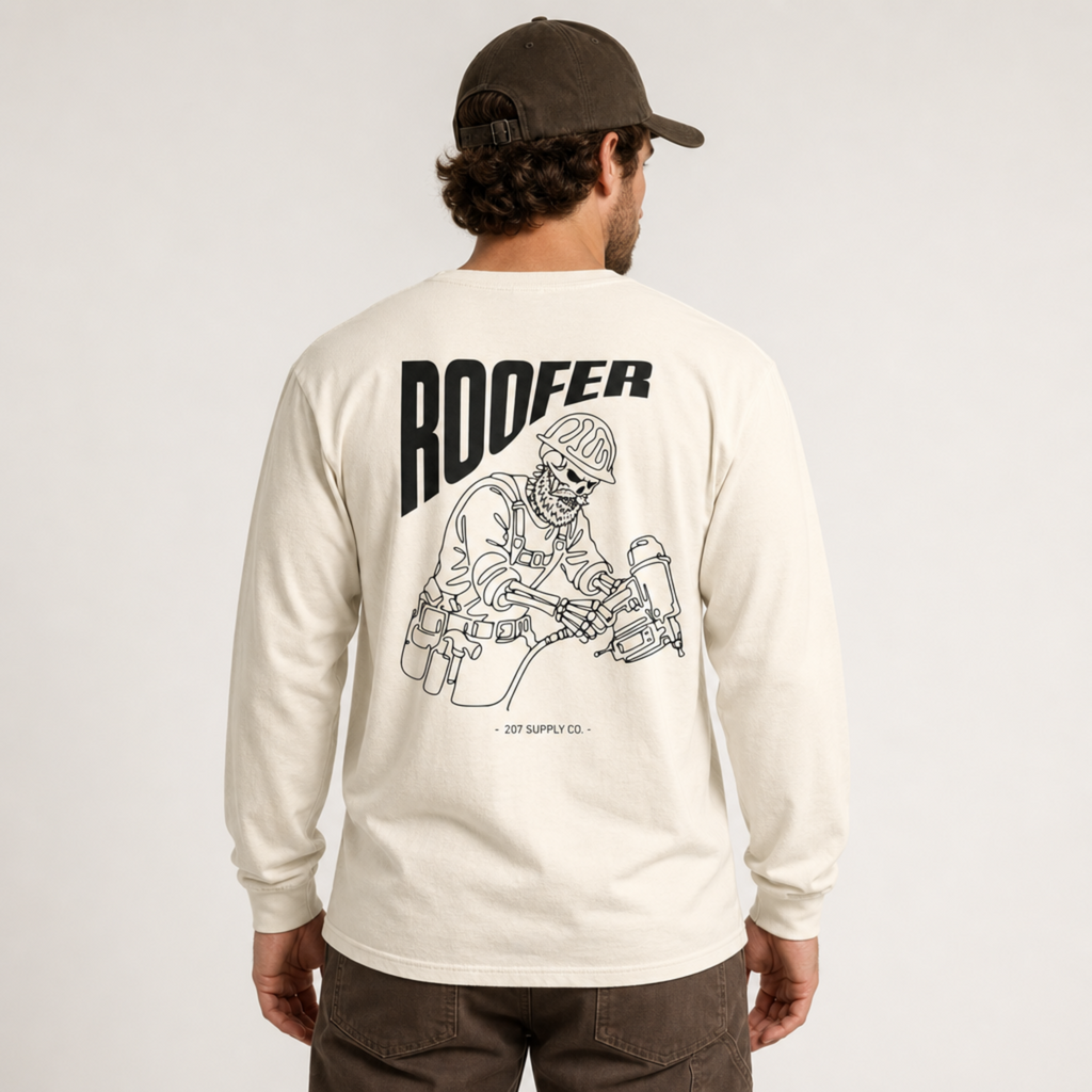 Roofer Skull Long Sleeve