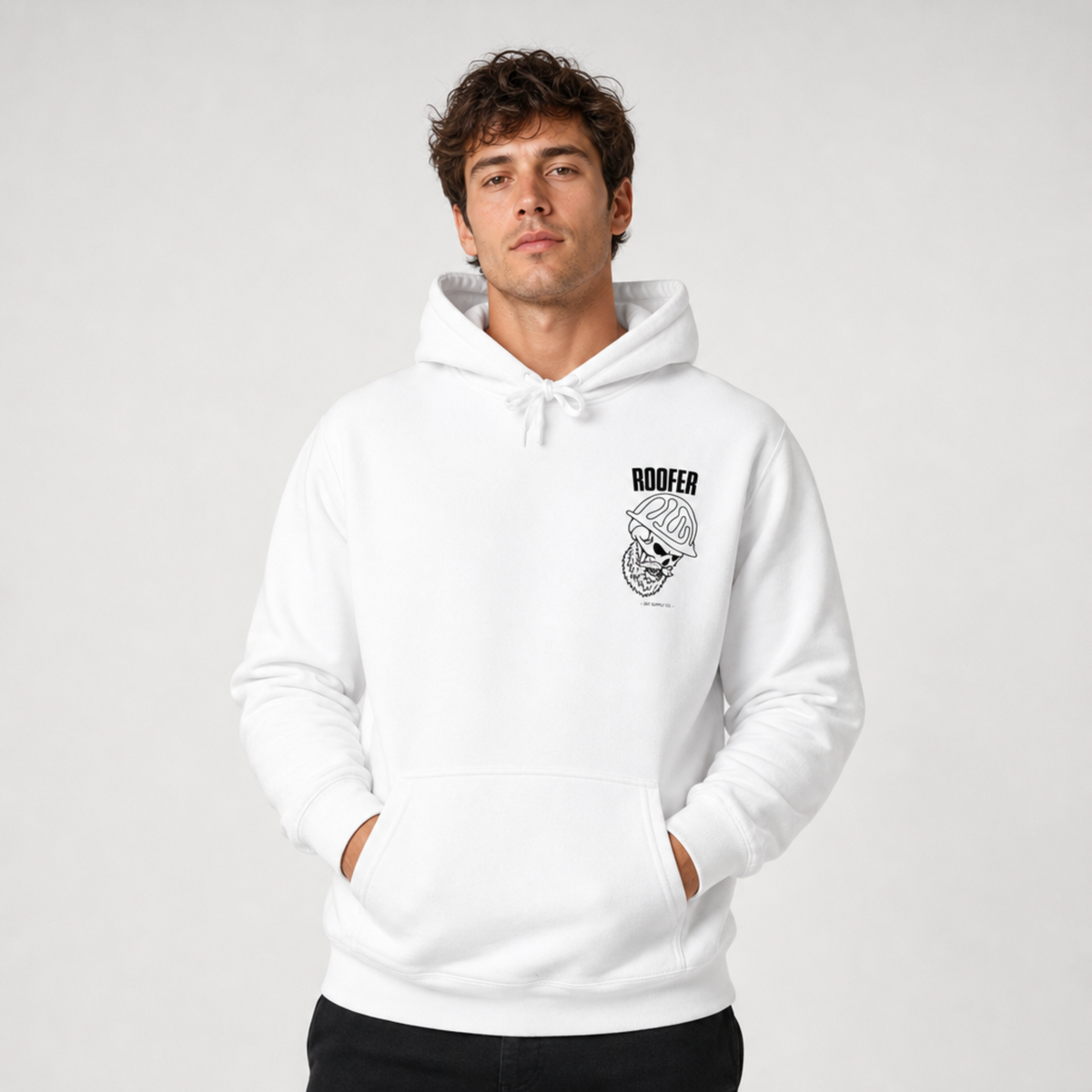 Roofer Skull Hoodie