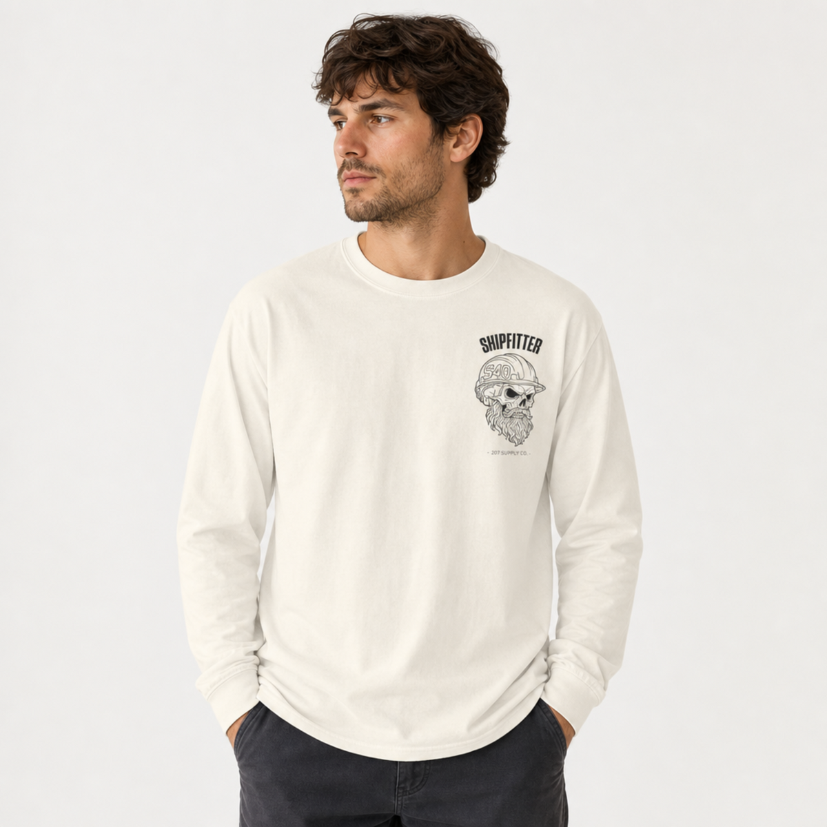 Shipfitter Skull Long Sleeve