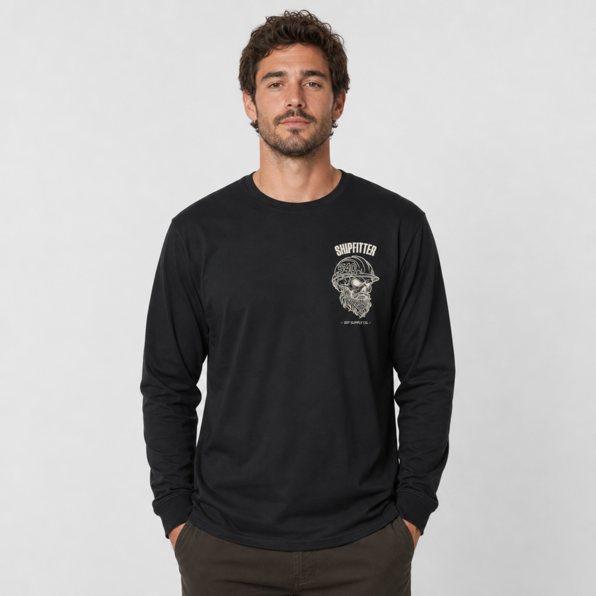 Shipfitter Skull Long Sleeve - Dark