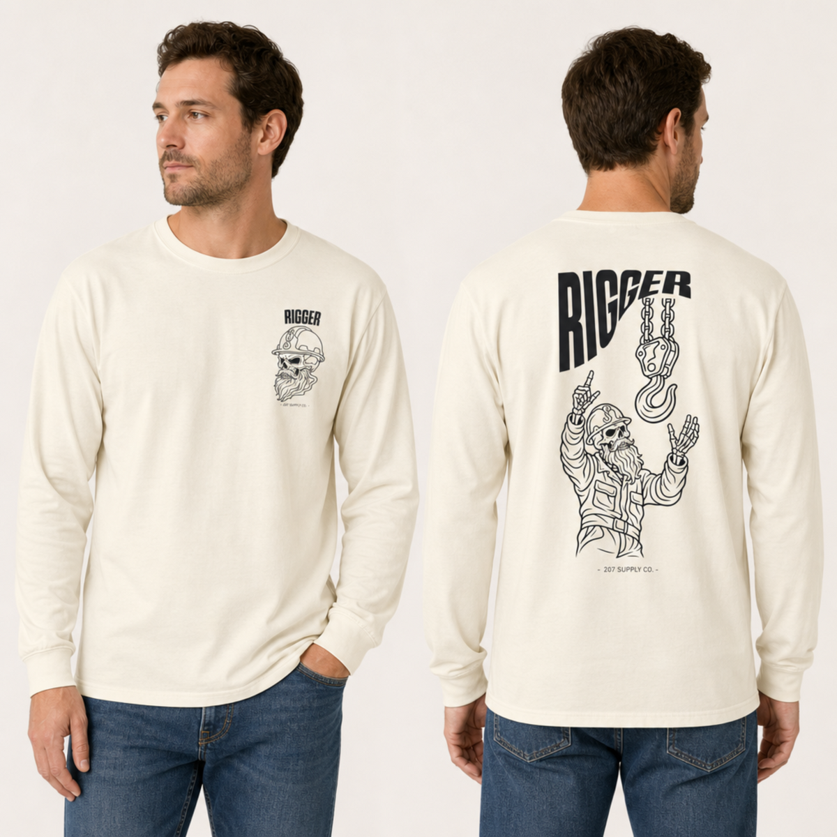 Rigger Skull Long Sleeve