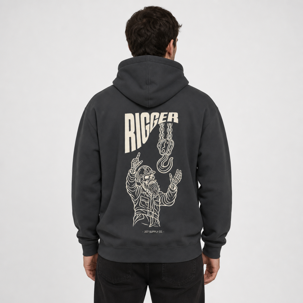 Rigger Skull Hoodie - Dark