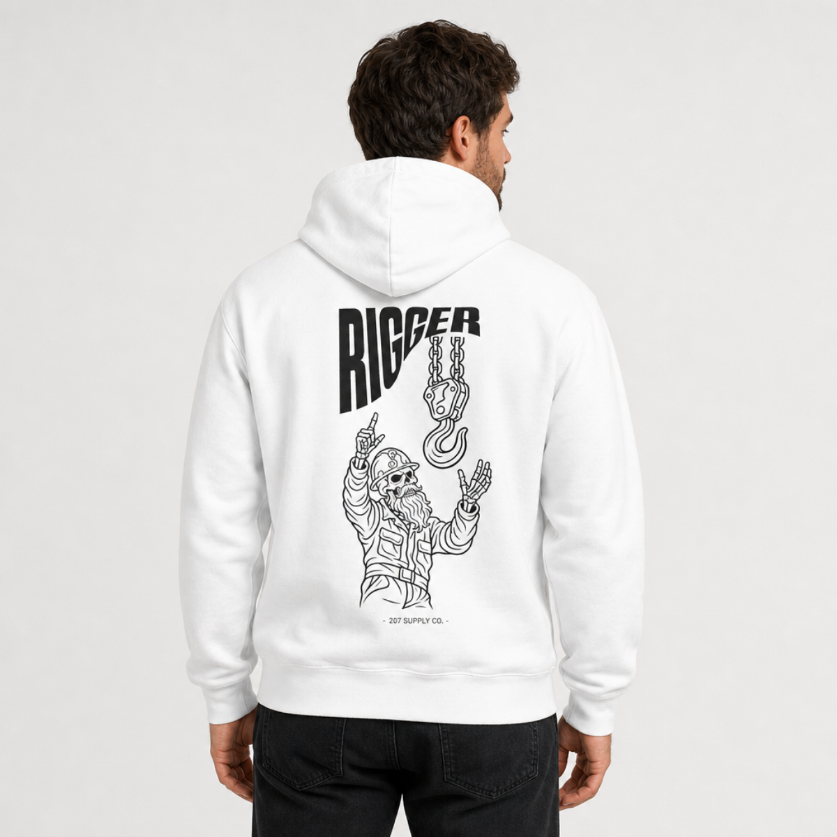 Rigger Skull Hoodie