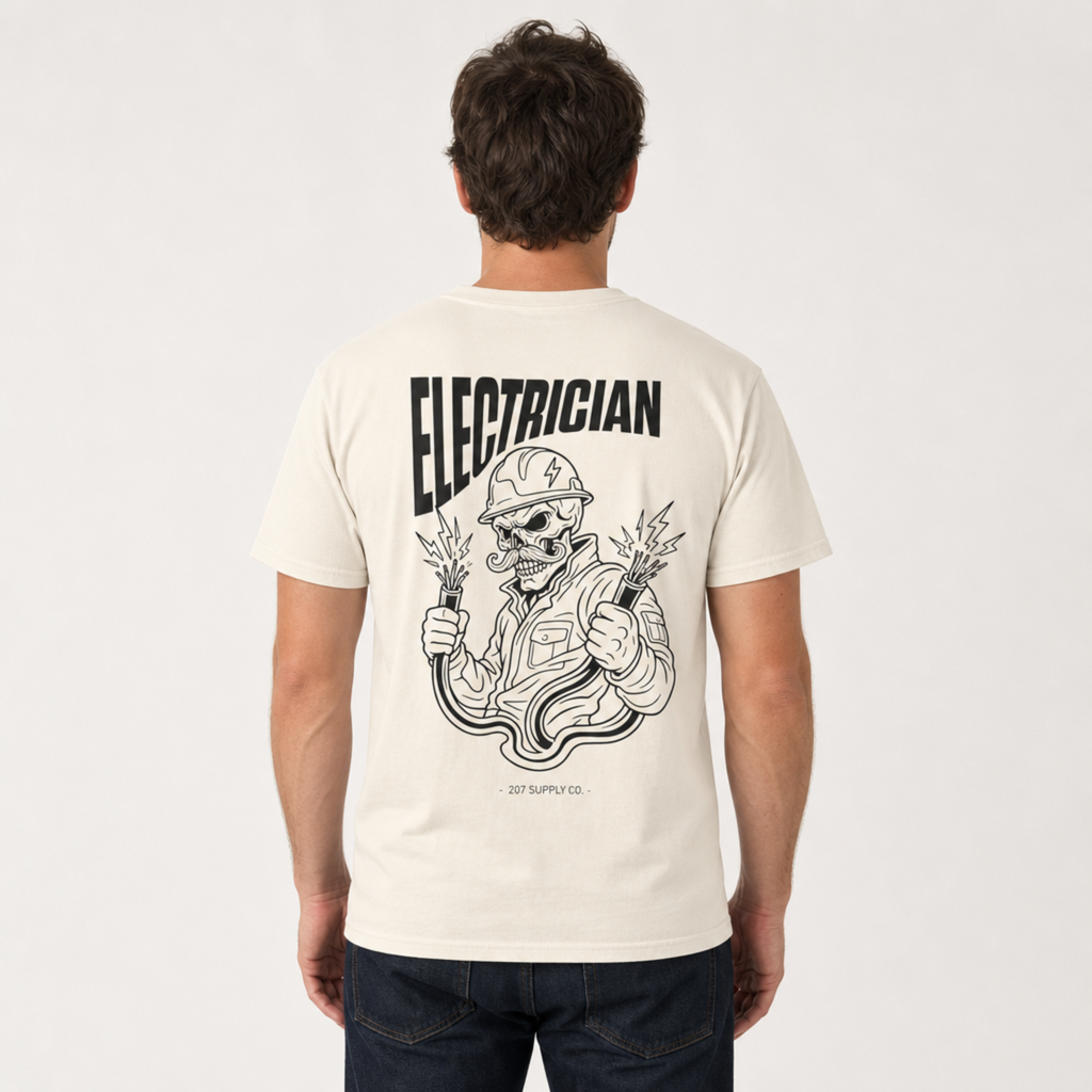 Electrician Skull Tee