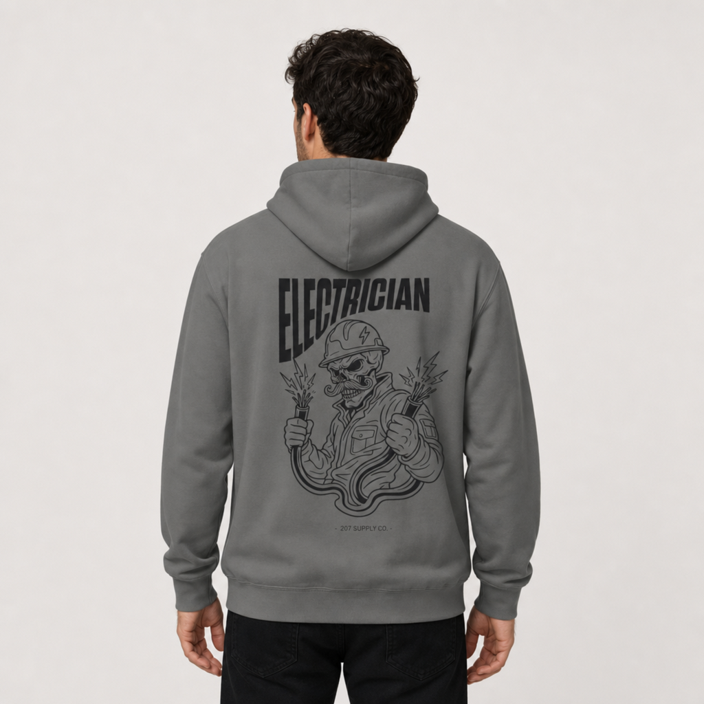 Electrician Skull Hoodie